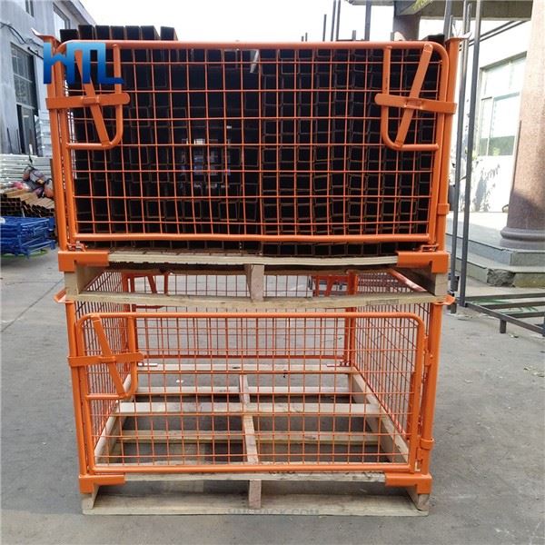 Stacking Foldable Metal Cage Pallet