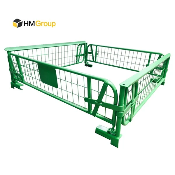 folding storage wire pallet cage