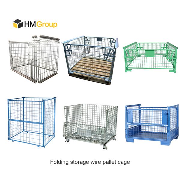 steel stackable wire pallet cage