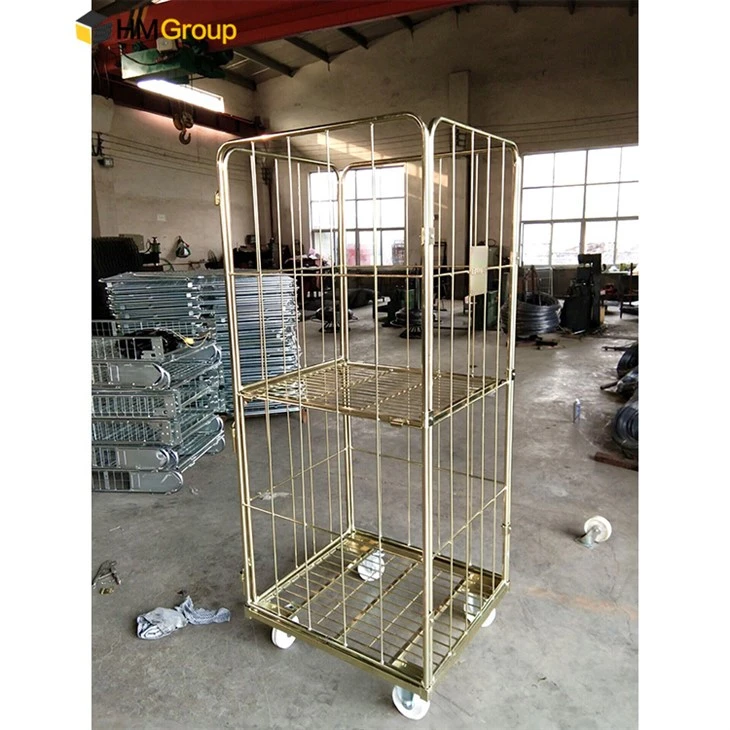2 roll laundry trolley container