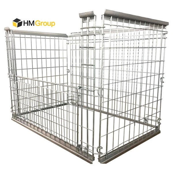 Warehouse Wire Mesh Storage Pallet Cage